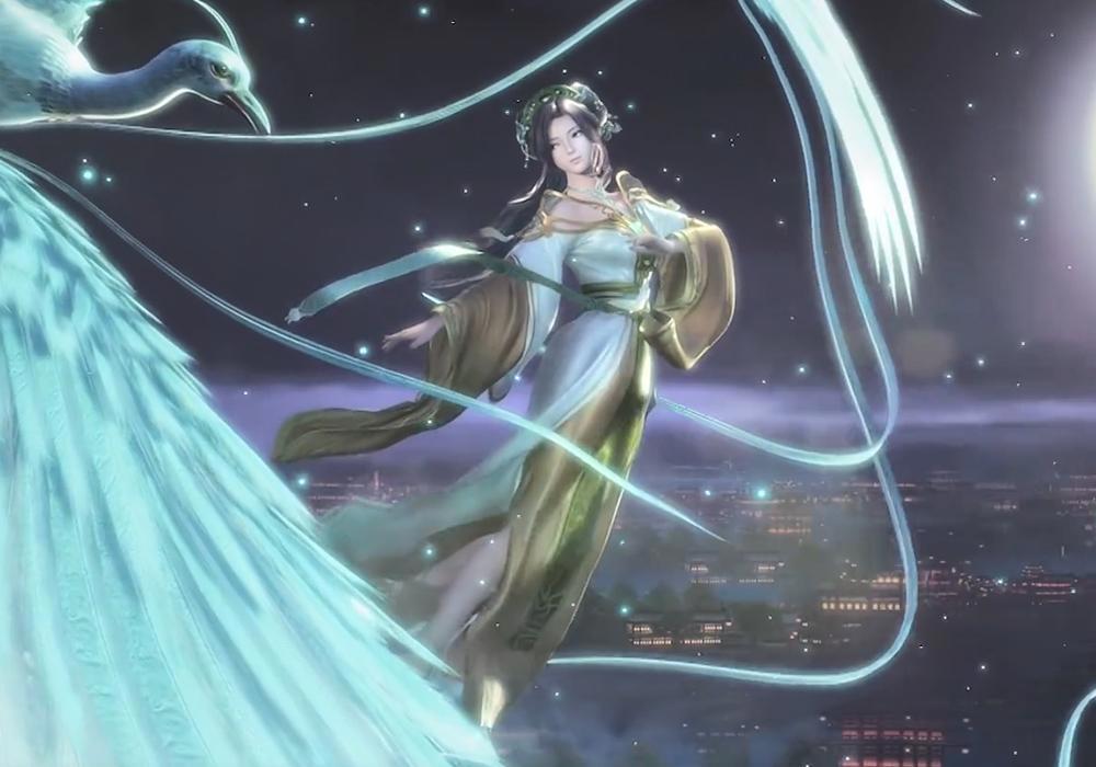 《天行九歌》紫女散发仙气飘飘，麒麟和张良很搭，红莲的建模好看