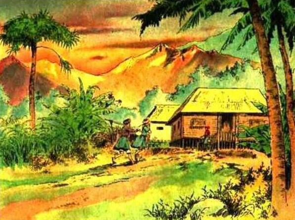 连环画《一幅僮锦》，根据民间传说改编，出自著名画家颜梅华笔下