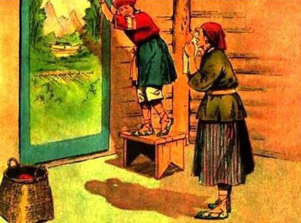 连环画《一幅僮锦》，根据民间传说改编，出自著名画家颜梅华笔下