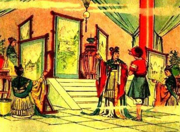 连环画《一幅僮锦》，根据民间传说改编，出自著名画家颜梅华笔下