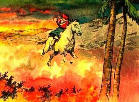 连环画《一幅僮锦》，根据民间传说改编，出自著名画家颜梅华笔下