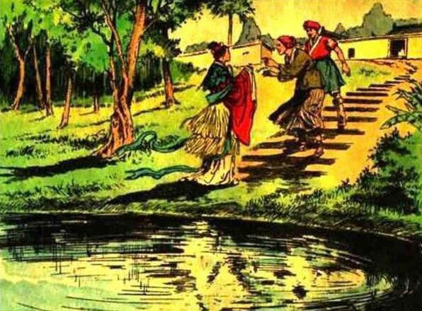 连环画《一幅僮锦》，根据民间传说改编，出自著名画家颜梅华笔下