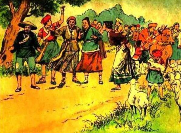 连环画《一幅僮锦》，根据民间传说改编，出自著名画家颜梅华笔下