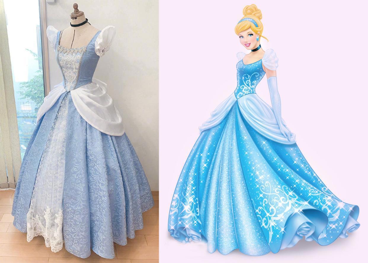 迪士尼狂热爱好者，花2万日元制作一条公主裙，为参加万圣节活动