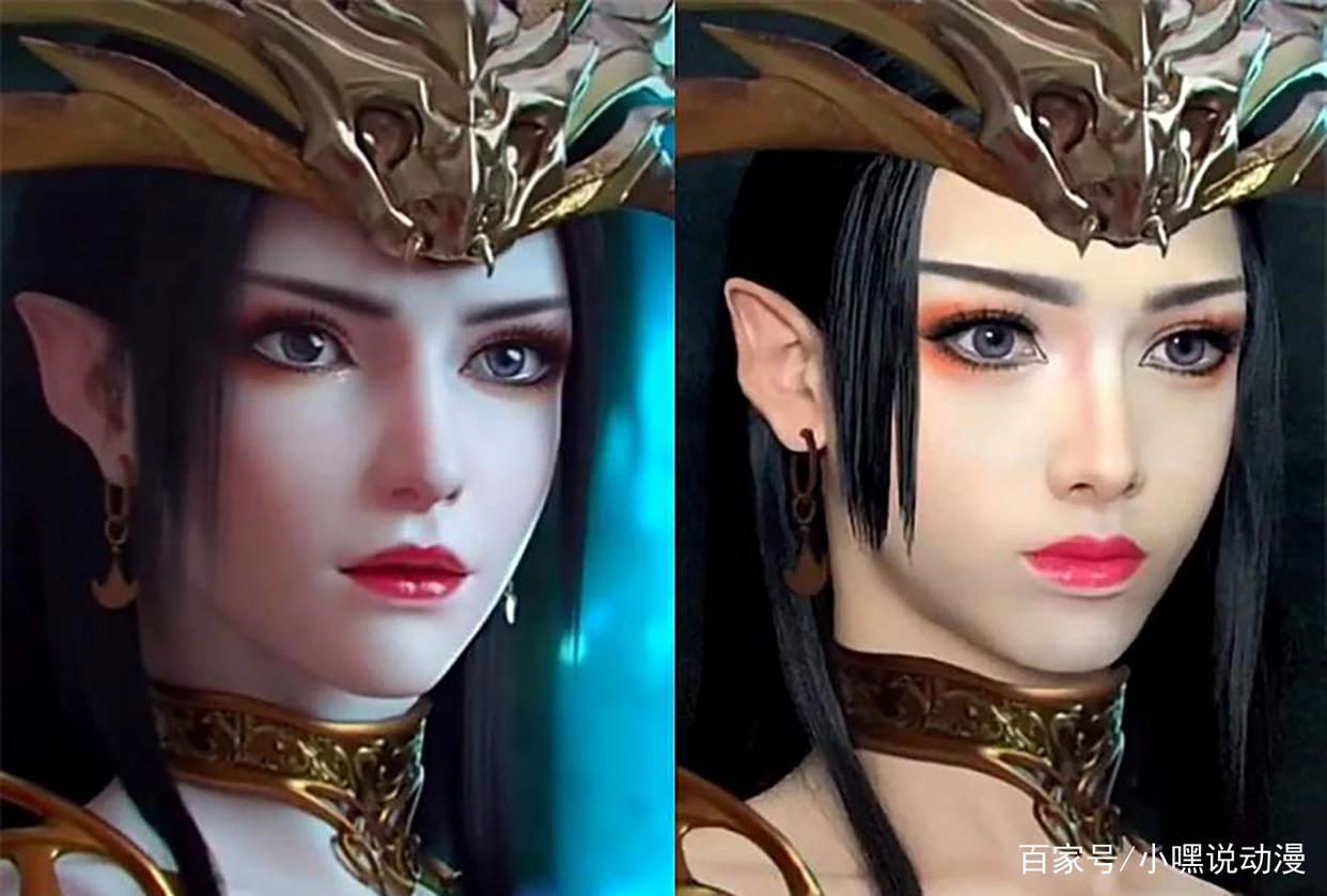 同样是玩二次元COS，欧美靠道具，国内靠仿妆，而他靠的是灵魂