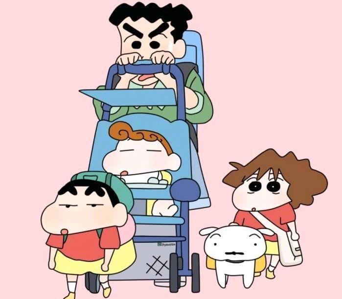 童年动漫《蜡笔小新》，用蜡笔小新一家看遍温馨的春夏秋冬