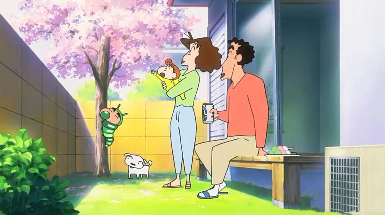 童年动漫《蜡笔小新》，用蜡笔小新一家看遍温馨的春夏秋冬