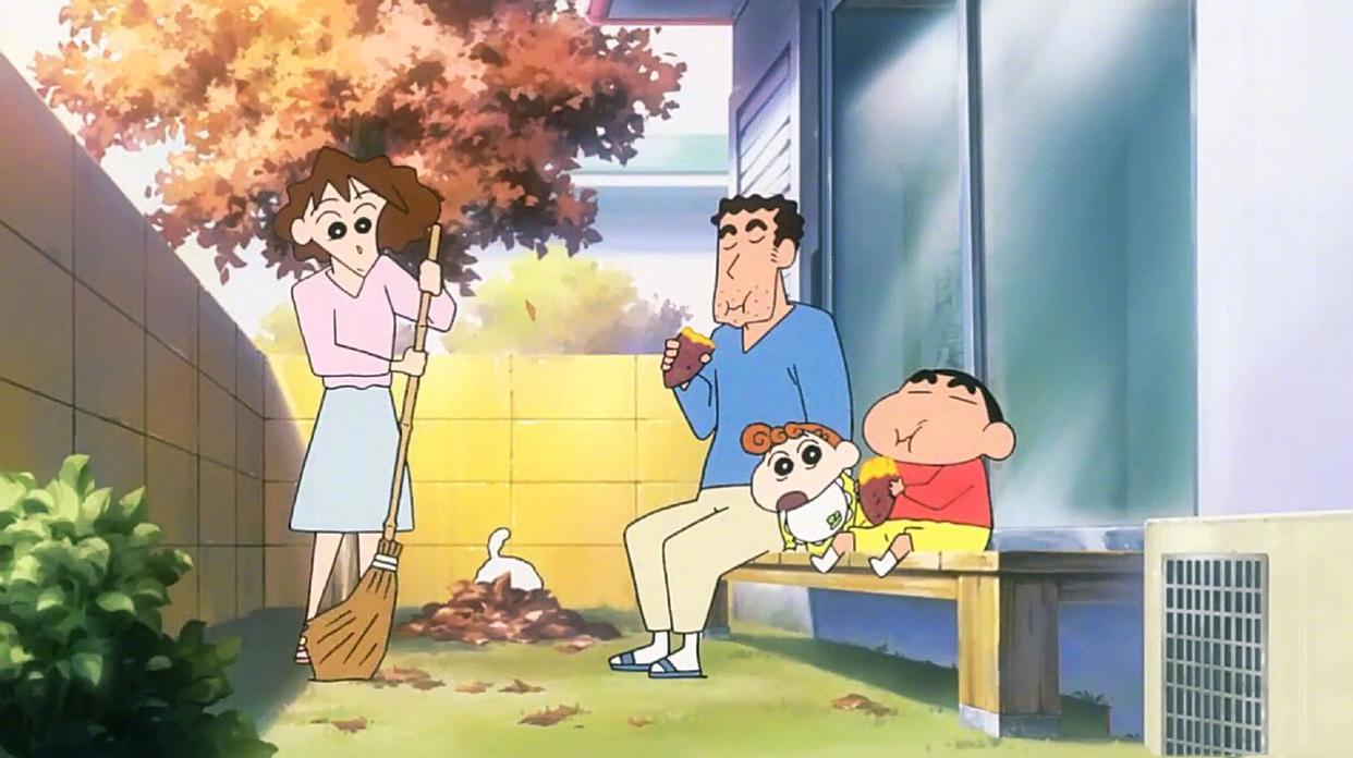 童年动漫《蜡笔小新》，用蜡笔小新一家看遍温馨的春夏秋冬