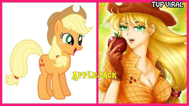 当小马宝莉“拟人”化后，柔柔变日系风美少女，紫悦化身小公主！