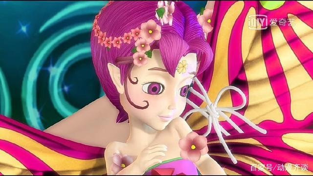 精灵梦叶罗丽中出现的三只蝴蝶，花玲蝶很唯美，第一只最重要！