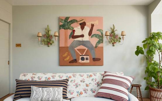 英式小碎花，多彩的装饰，伦敦一家人，美美的复古乡村风住宅