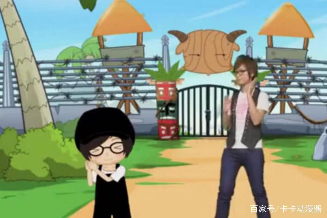 喜羊羊动画中出现过的四个经典角色，一个是大明星，一个是头丑狼