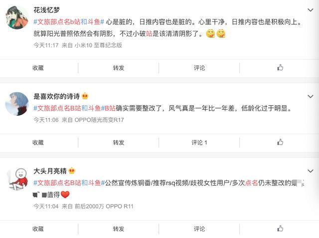 文旅部点名B站和斗鱼：下线违规视频，处理问题直播间