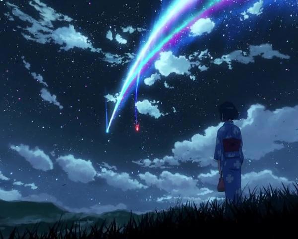 《你的名字》中的经典句子和美图，九月露湿，待君之前