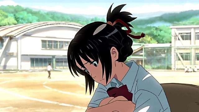 《你的名字》：之前非常火的一部动漫，有关于不同时空的倾心之恋