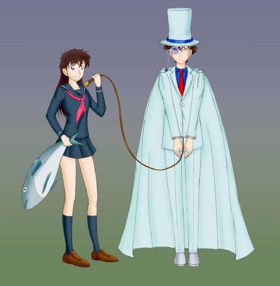 名侦探柯南：柯迷自制的名柯人物绘画，整体不错，确实挺像的