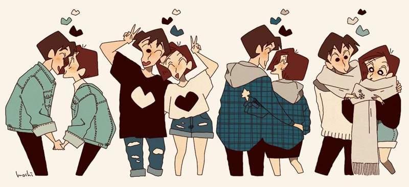 这版的薇薇和娜美喜欢吗？蜡笔小新风格的海贼王与名侦探柯南