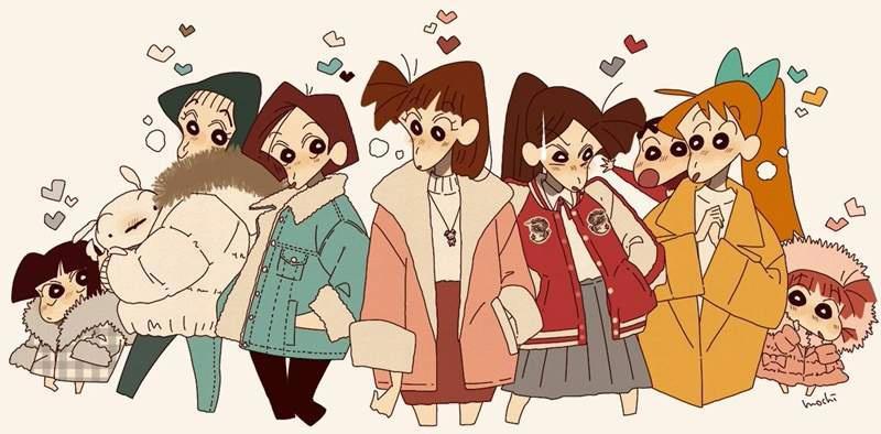 这版的薇薇和娜美喜欢吗？蜡笔小新风格的海贼王与名侦探柯南