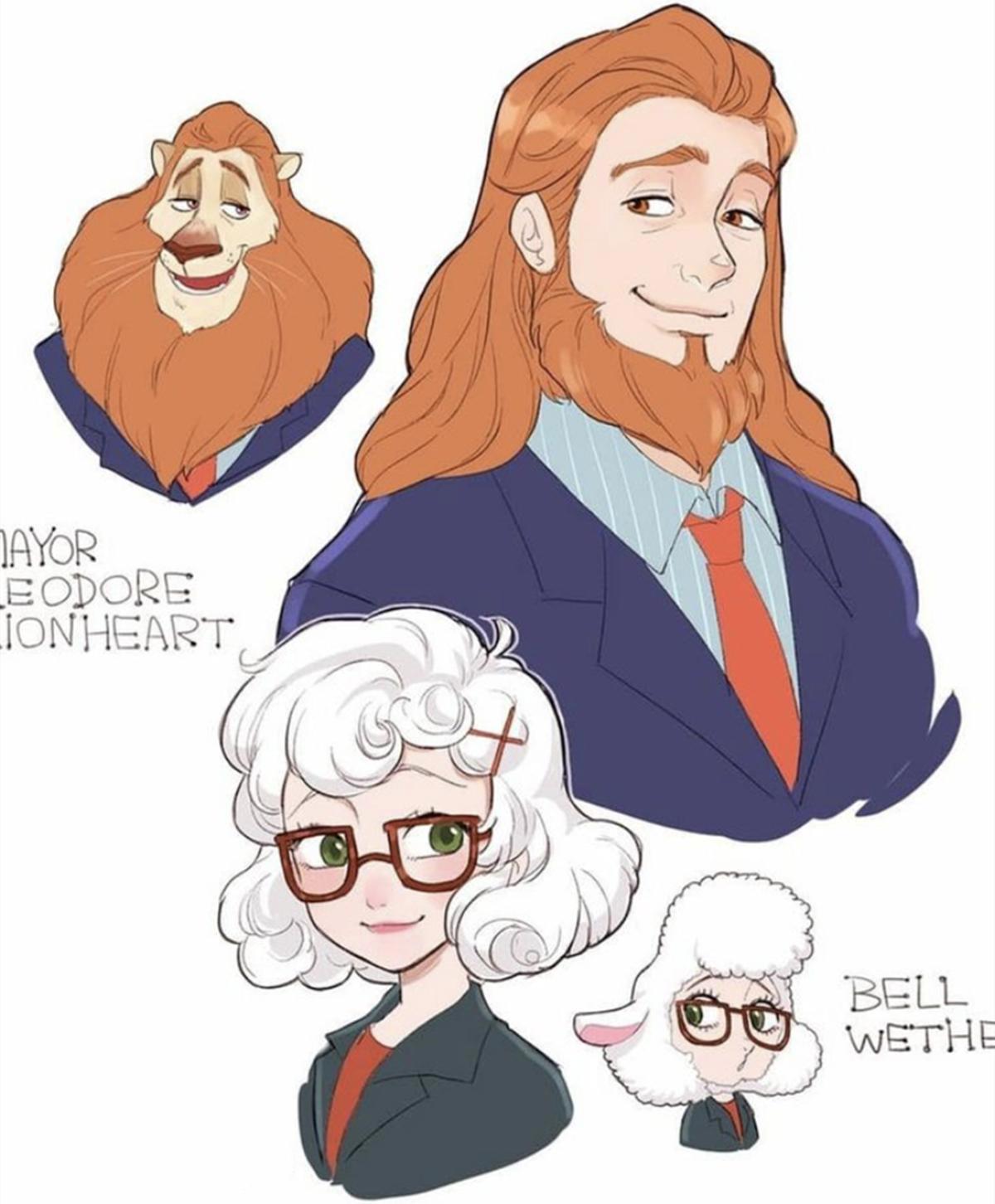 疯狂动物城拟人版，一场追寻梦想的疯狂之旅，还有其他作品拟人化