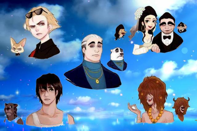 同人漫画丨《疯狂动物城》集体拟人化，贪吃的豹警官，真的好形象