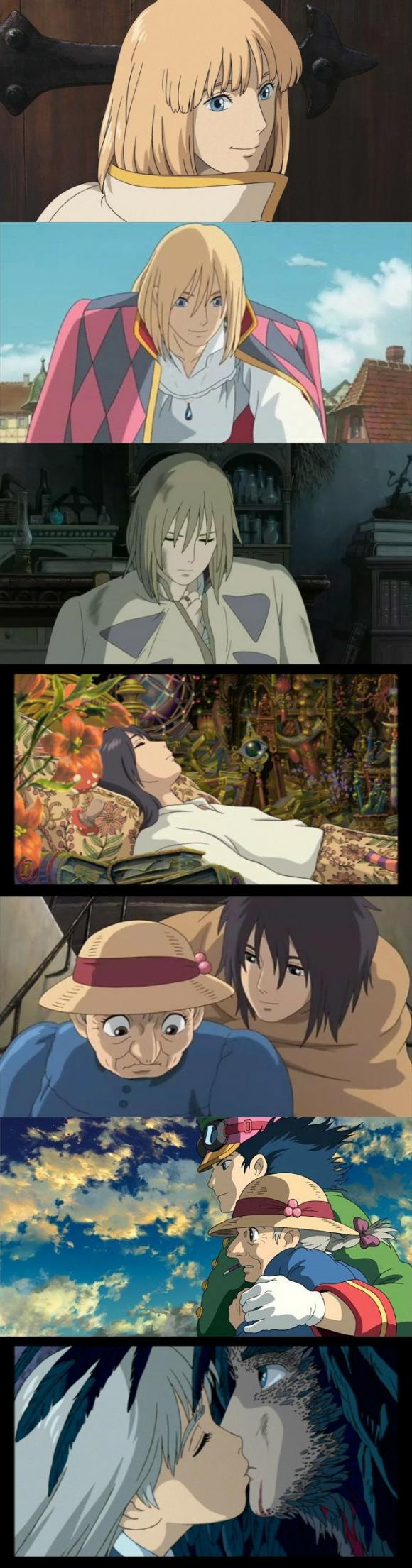 再看哈尔的移动城堡，宫崎骏最美的动画精美图片献给大家~