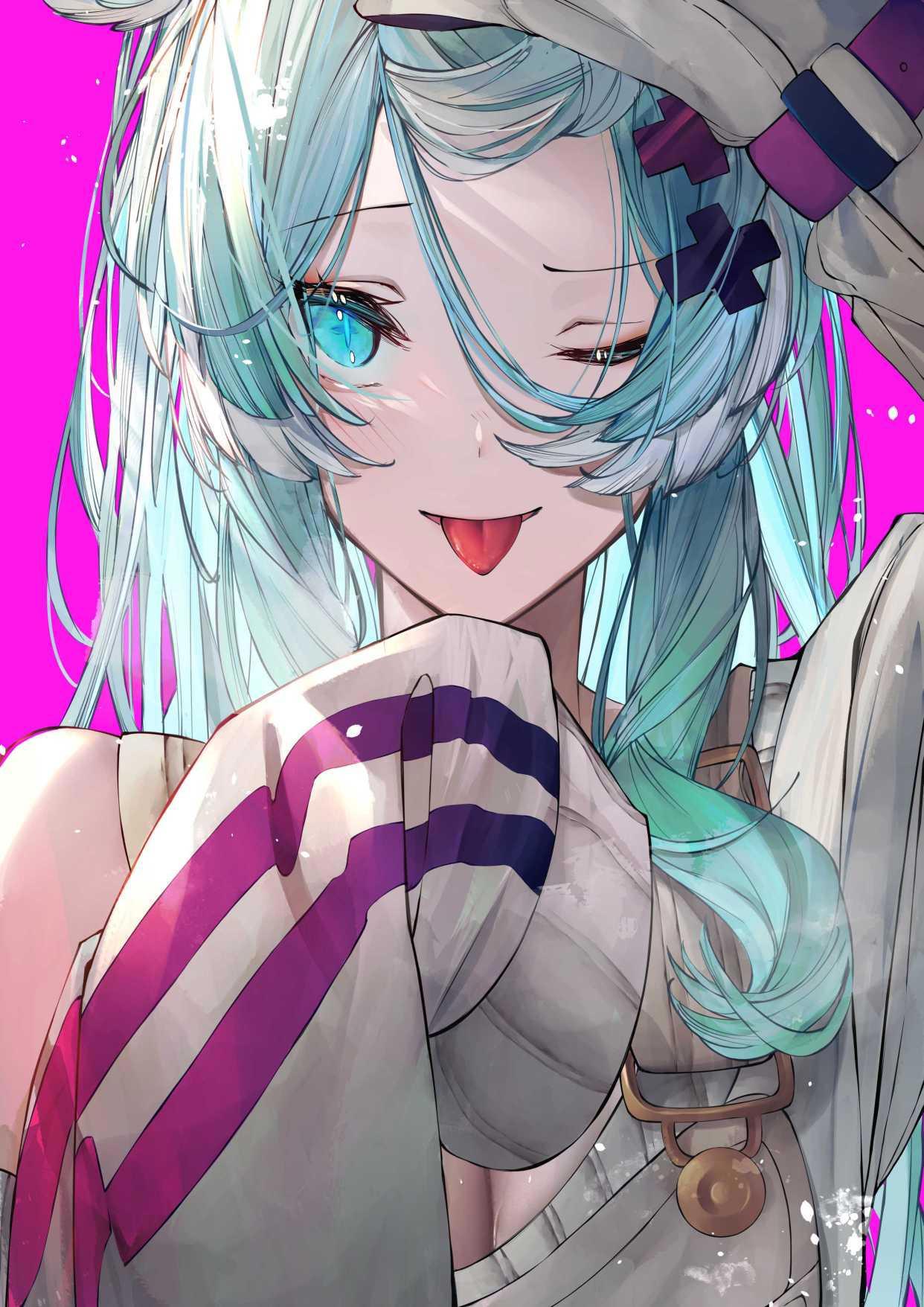 画师「anon」作品欣赏：独具特色，可甜可咸的虚拟主播同人插画