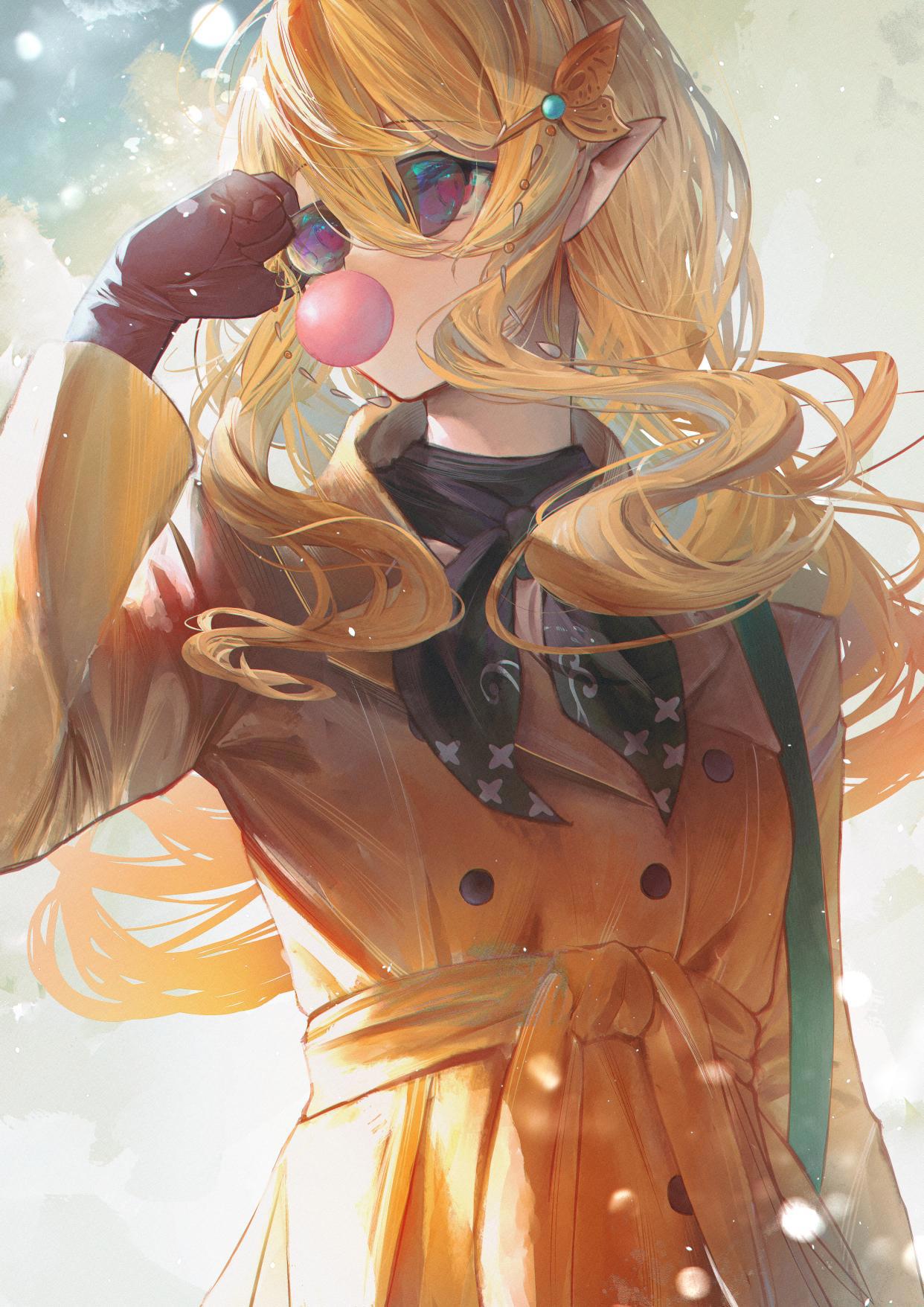 画师「anon」作品欣赏：独具特色，可甜可咸的虚拟主播同人插画