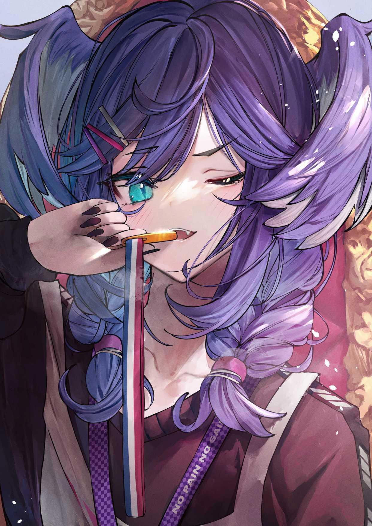 画师「anon」作品欣赏：独具特色，可甜可咸的虚拟主播同人插画