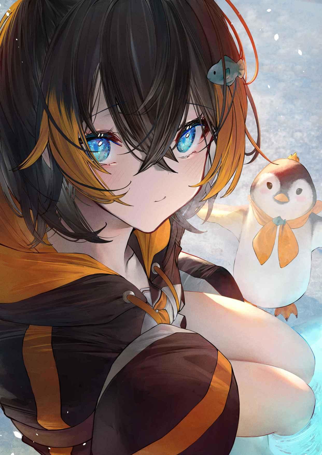 画师「anon」作品欣赏：独具特色，可甜可咸的虚拟主播同人插画