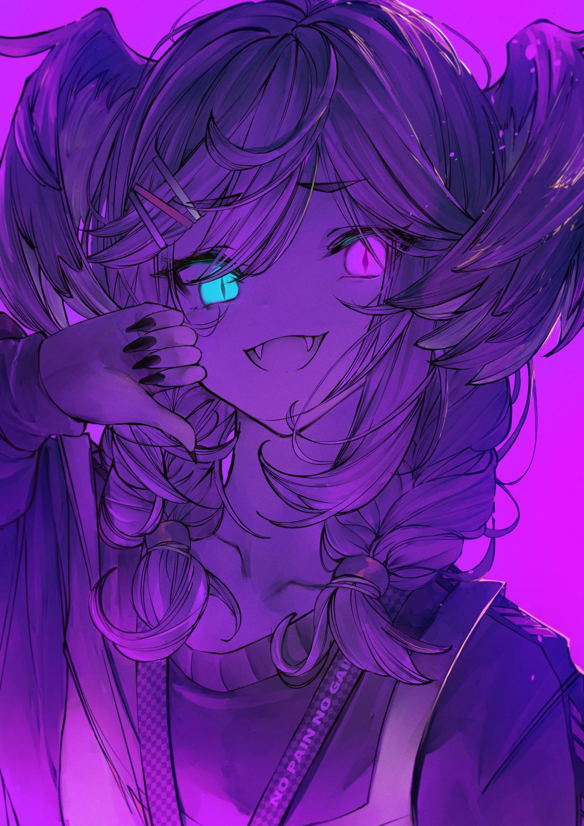 画师「anon」作品欣赏：独具特色，可甜可咸的虚拟主播同人插画