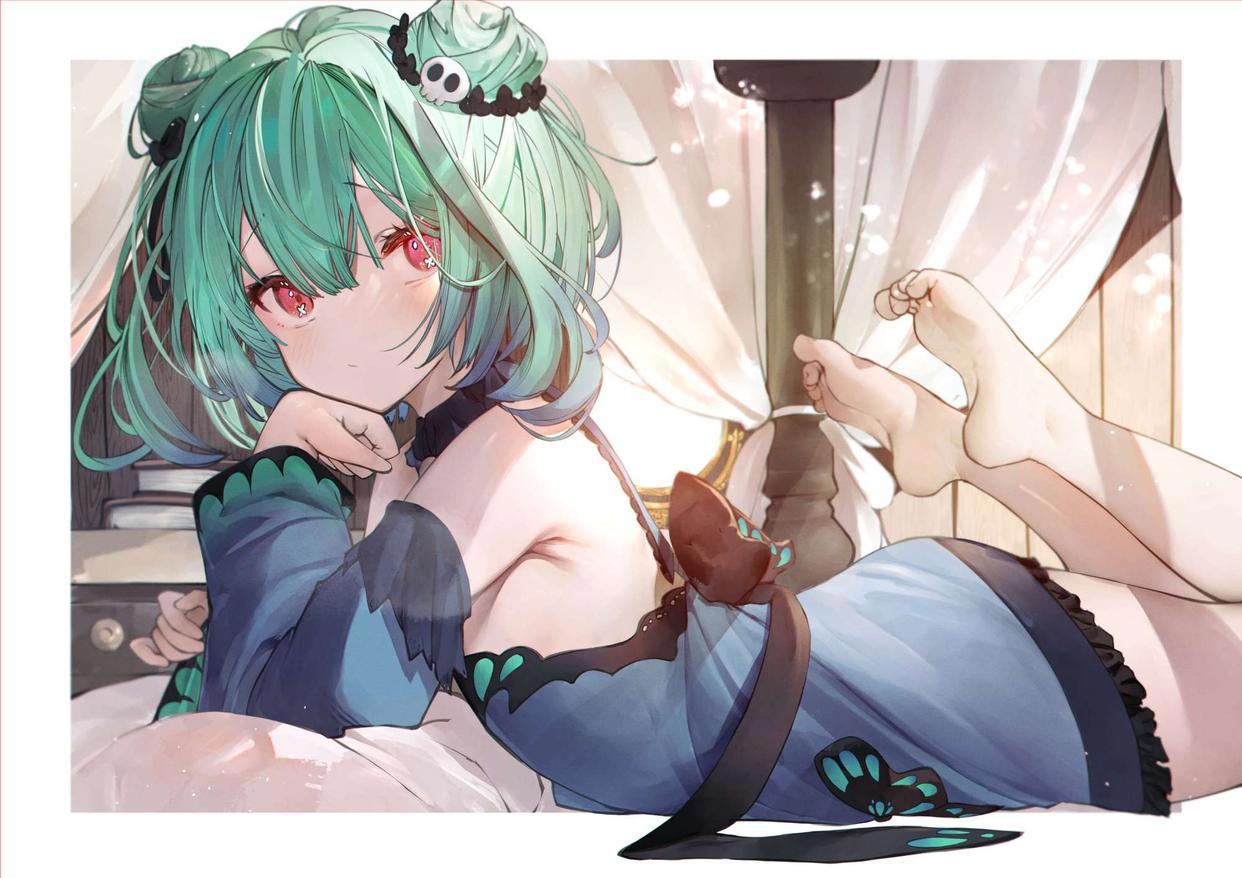 画师「anon」作品欣赏：独具特色，可甜可咸的虚拟主播同人插画