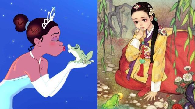 当迪士尼角色穿上“韩服”后，乌苏拉颜值超高，艾莎公主让人惊艳