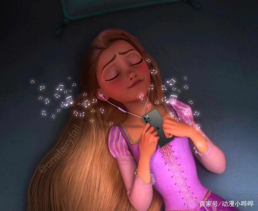 当迪士尼公主拥有现代科技，冰雪女王爱自拍，却成了滤镜受害者！