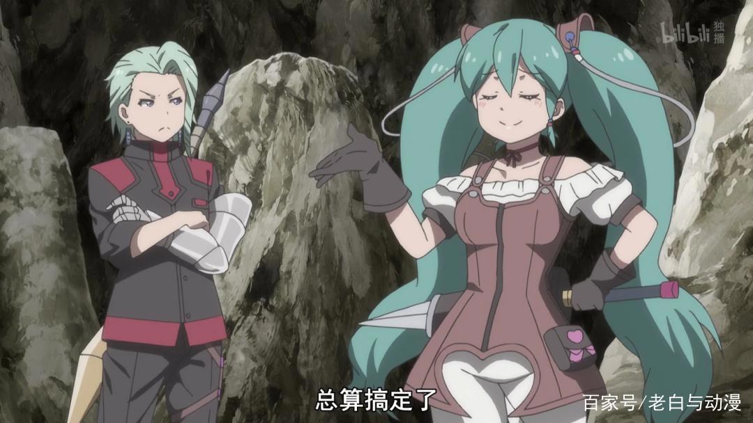 这部新番妹子绑着双马尾，长相酷似初音未来，新老婆预定！