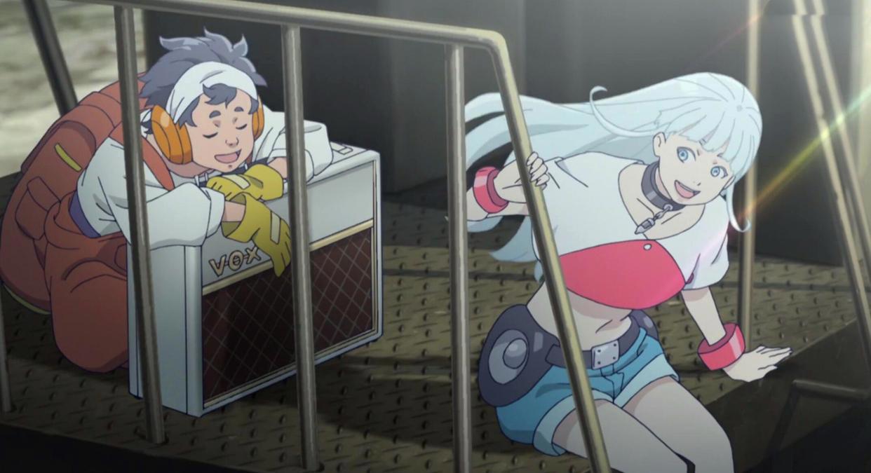 冲着香菜钉宫追的番，没想到这部机甲战斗摇滚爱情公路片意外不错