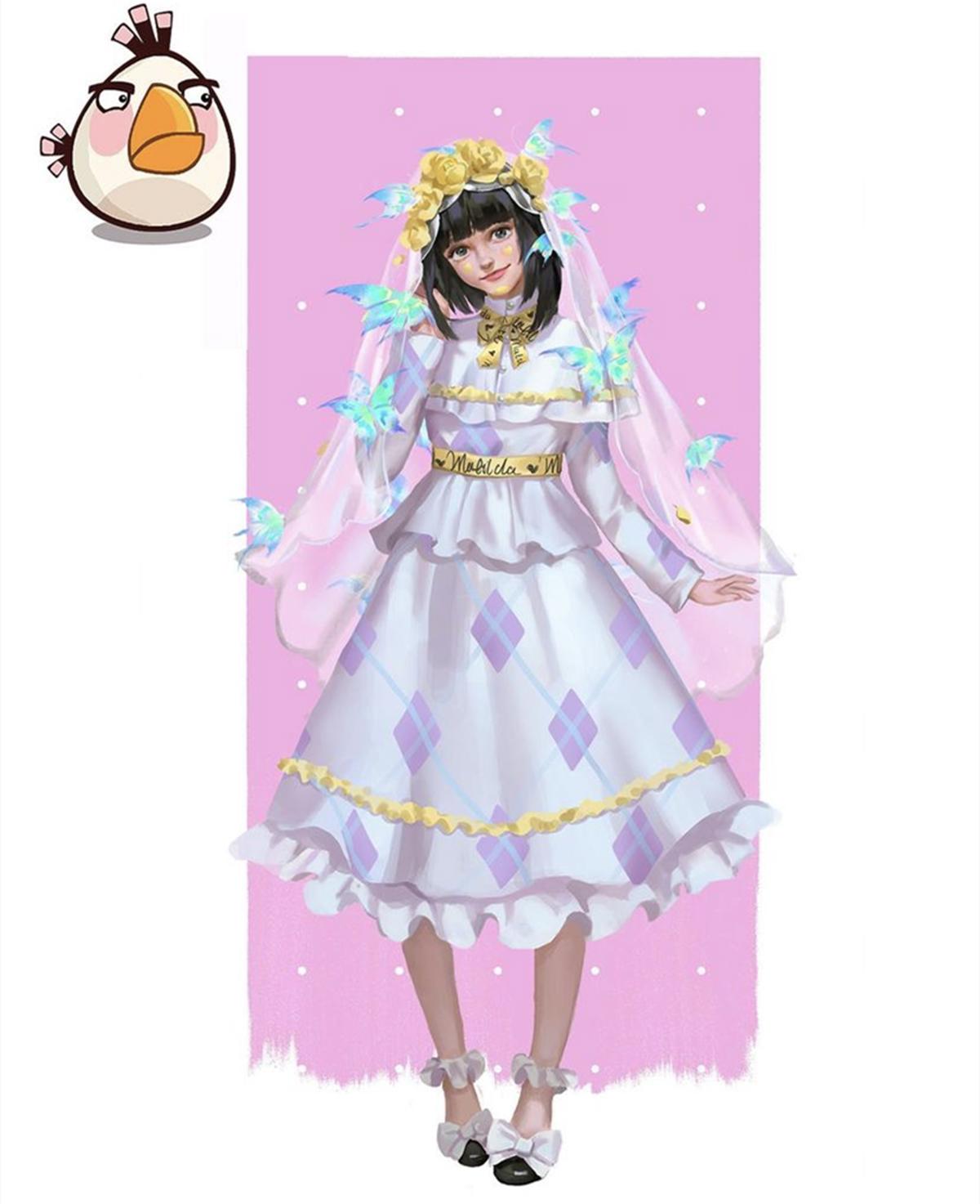 愤怒的小鸟拟人化，除了小绿外其余都是女角色，有点儿羡慕猪猪了