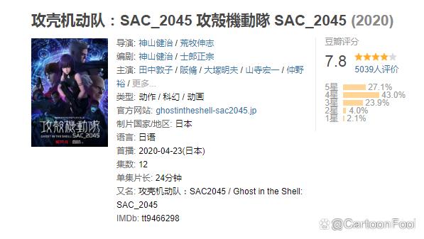 《攻壳机动队SAC_2045》第二季定档5月，战争即和平，自由即奴役