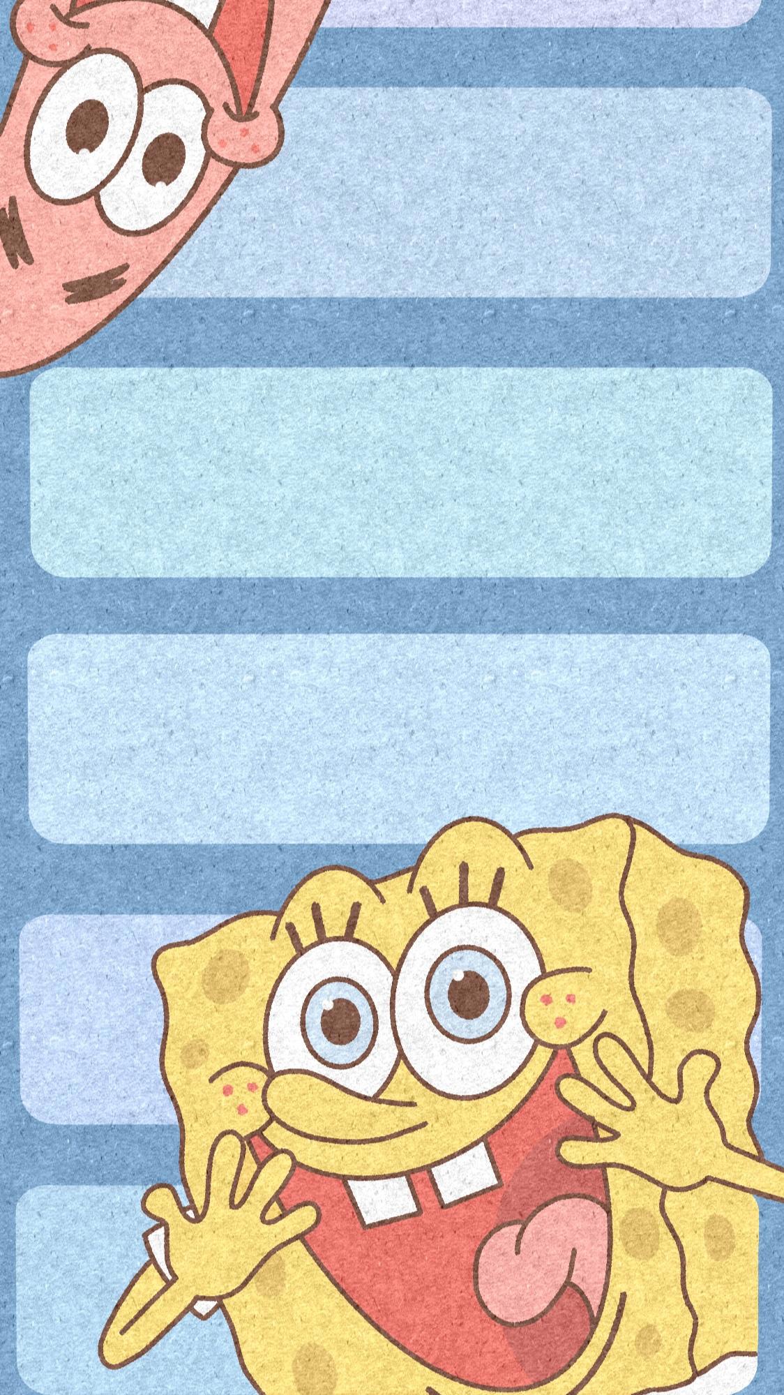 动漫｜海绵宝宝高清手机壁纸友谊地久天长