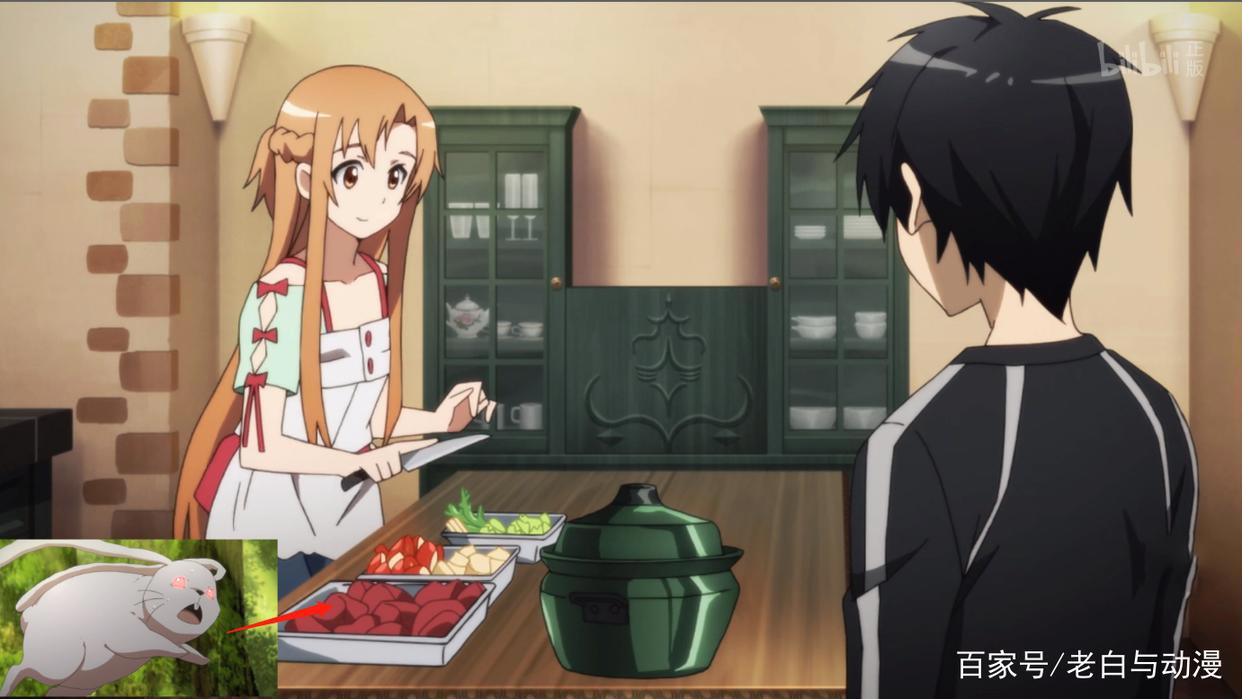 同样是遇见“兔子”，桐人和亚丝娜炖吃，菜月昴却被兔子吃