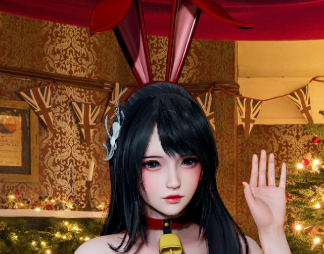 斗罗大陆：大神自制小舞兔女郎装，颜值比动漫还美，项圈令人心动