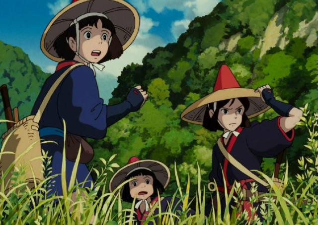 欣赏宫崎骏动漫幽灵公主，珊为拯救森林免遭破坏，与阿席达卡联手