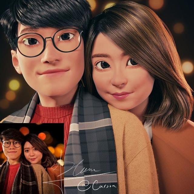 艺术家让你变身皮克斯动漫人物，收费4000块，却一图难求