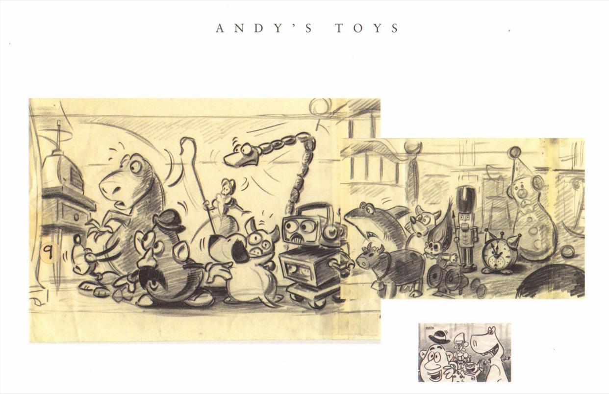 《玩具总动员》：那些有趣的概念设计图，电脑与动画的完美结合