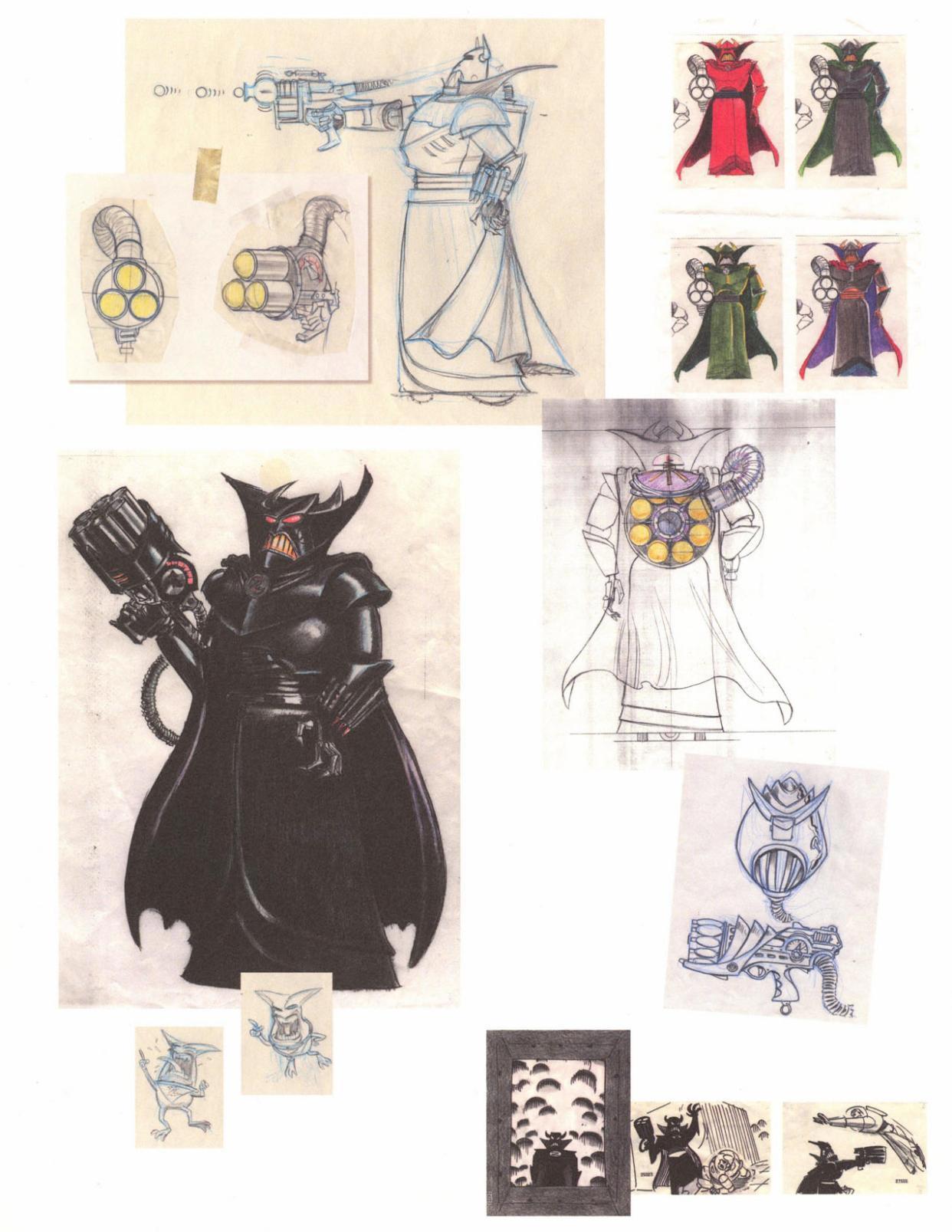 《玩具总动员》：那些有趣的概念设计图，电脑与动画的完美结合