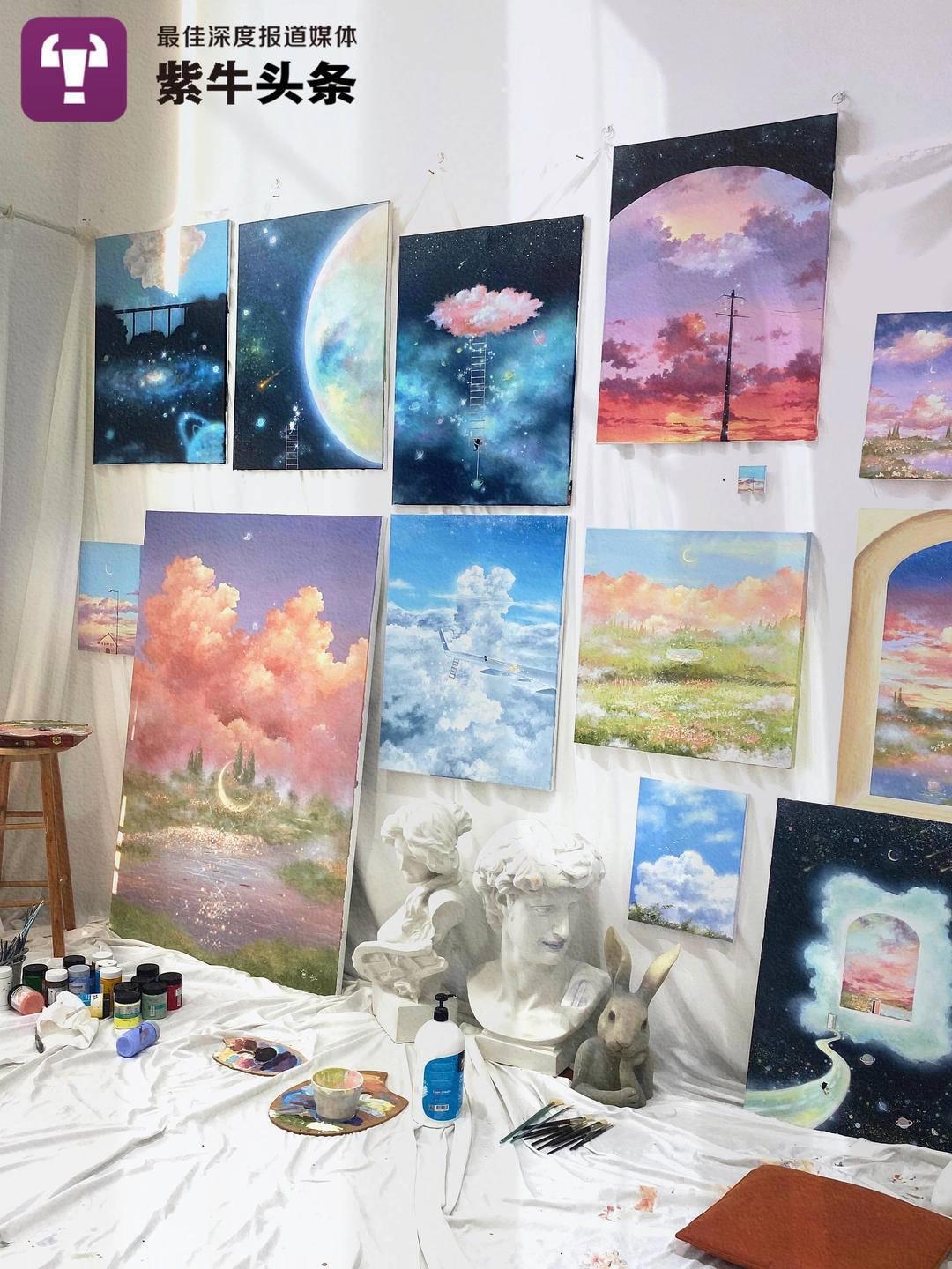 「紫牛头条」95后女孩坚持画云一千多天，千万网友点赞：太治愈了！