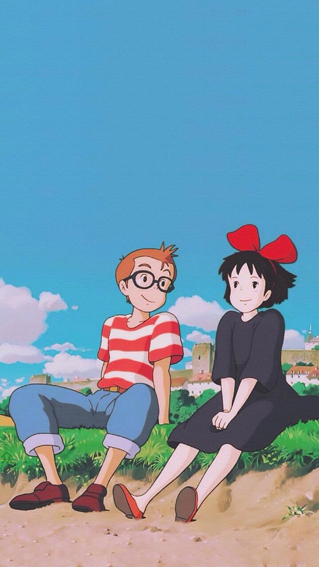 动漫《魔女宅急便》壁纸——心情好极了，连空气都有一点蓝蓝的了