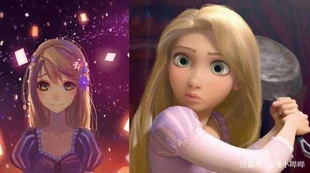 “日漫”风打开迪士尼公主，冰雪女王依旧高冷，最可爱还是睡美人