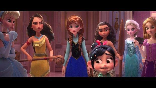 无敌破坏王2迪斯尼公主齐登场，灰姑娘丑出新高度，花木兰太惊艳