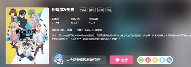 轻松搞笑的新番，一群中二病的男高中生和一个女高中生的校园日常