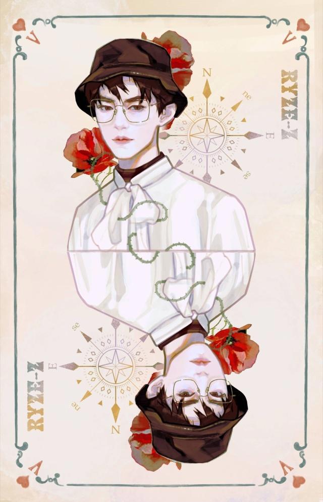 易烊千玺饭绘动漫图，玫瑰花小王子驾到